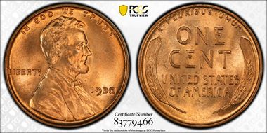 1930 1C MS66RD