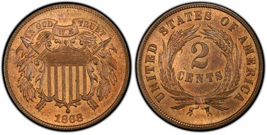 1868 2C MS66RB