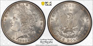 1883 $1 MS67