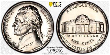 1952 5C Re-Engraved Obv Design FS-403 PR68