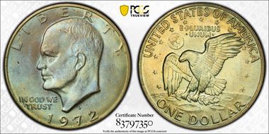1972-D $1 MS66