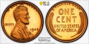 1942 1C PR67CAM