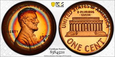 1970-S 1C Large Date PR67RD