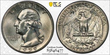 1959-D 25C MS65