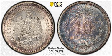 1907-M 10C MS66