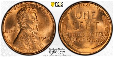 1945 1C MS65RD