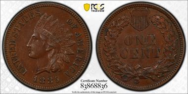 1885 1C AU58BN