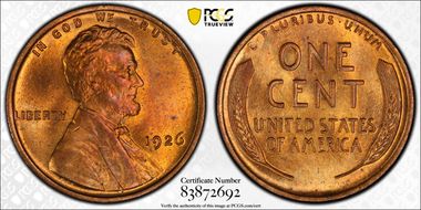 1926 1C MS65RD
