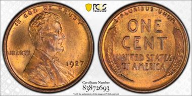 1927 1C MS65RD