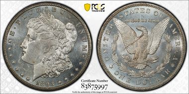 1893-CC $1 MS62PL