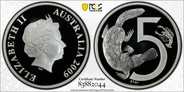 2009 5C 1966 Decimal Pattern PR68DCAM