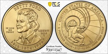 2016-W $10 Betty Ford MS70