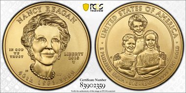 2016-W $10 Nancy Reagan MS70
