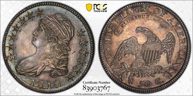 1810 50C O-101a AU58