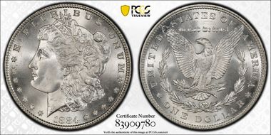 1884 $1 MS67