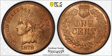 1878 1C MS65RD