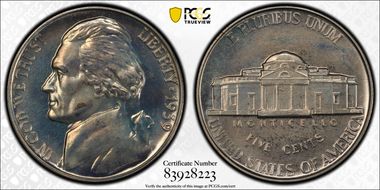 1939 5C Reverse of 1938 PR67