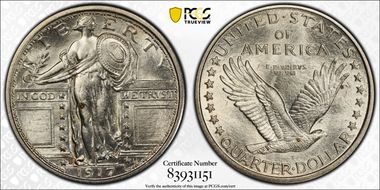 1917-S 25C Type 1 MS63FH