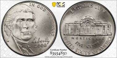 2008-D 5C MS66FS