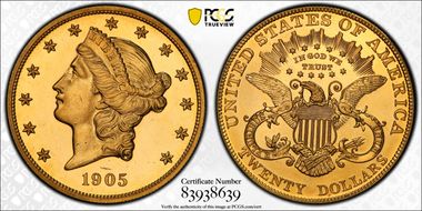1905 $20 PR63