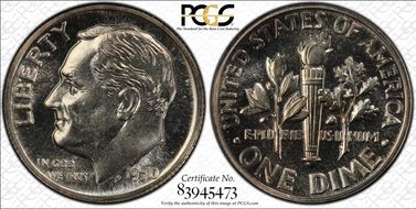 1950 10C DDR FS-801 PR67