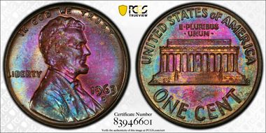 1963-D 1C MS63BN