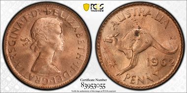 1962 Y. (p) 1D MS63RD