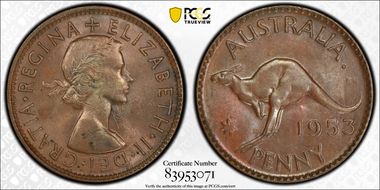 1953 A. (p) 1D MS62BN