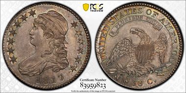 1817/3 50C Overton 101 MS64