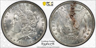 1882-O $1 VAM 7, O/O MS63