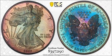 2002-W $1 Silver Eagle PR65DCAM