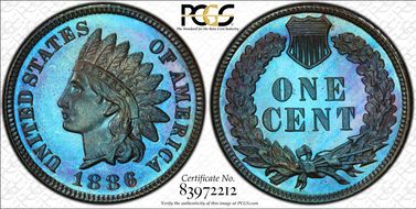 1886 1C Type 1 PR66BN