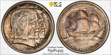 1936 50C Long Island MS66