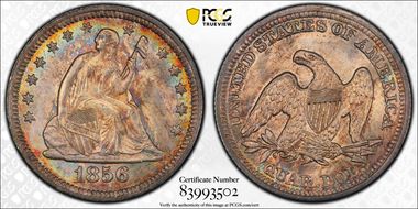 1856 25C MS66