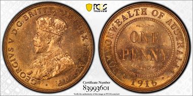 1916-I (c) 1D MS64RD