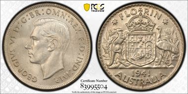 1941(m) Florin KM-40  Ag MS63