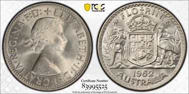 1962(m) Florin KM-60  Ag MS64