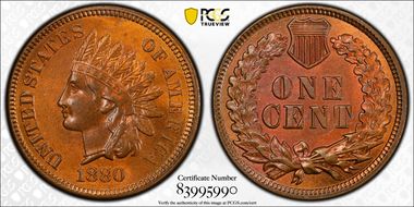 1880 1C MS64RB