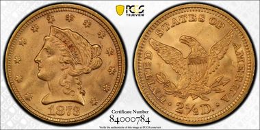 1873 $2.50 Closed 3 MS65