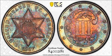 1867 3CS MS65