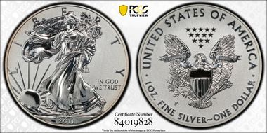 2011-P $1 Silver Eagle Rev PR 25th Anniversary Set PR70