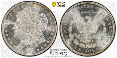 1890-O $1 MS64+ PL