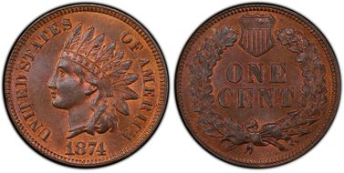 1874 1C MS66BN