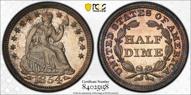 1854 H10C Arrows PR65+ CAM