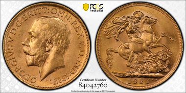 1921-P Sov S-4001 MS63+