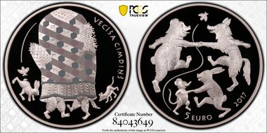 2017 € 5 The Old Man's Mitten PR70DCAM