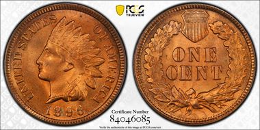 1896 1C MS66RD
