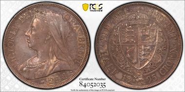 1895 1/2 Cr S-3938 AU55