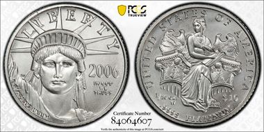 2006-W $10 Burnished St. of Liberty SP70