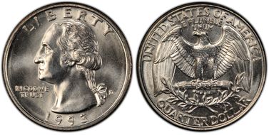 1993-D 25C MS67